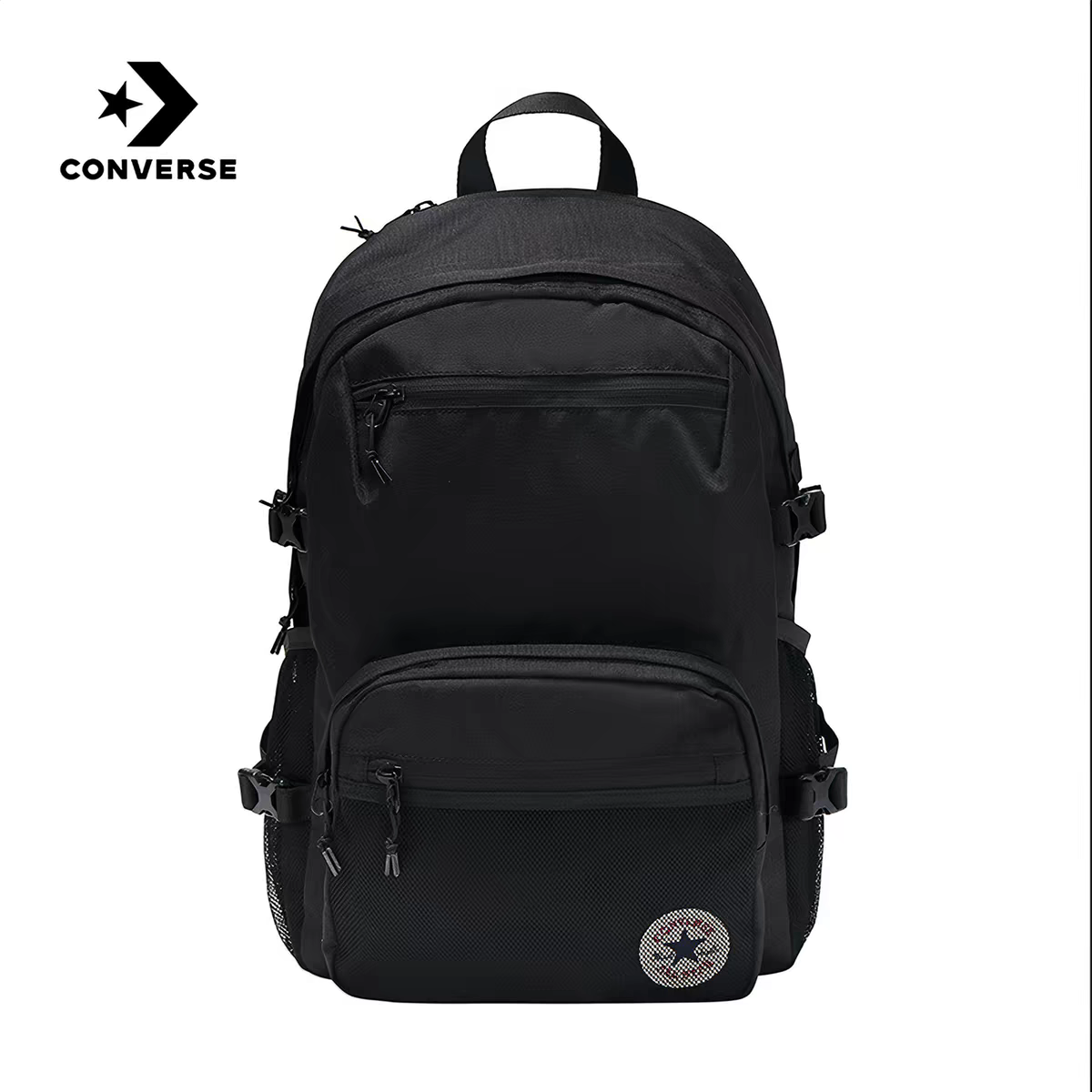 Converse/匡威 情侣款品牌徽标休闲大容量双肩包