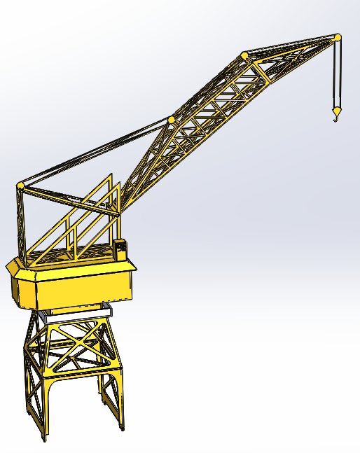 二战美军港码头设施鹤嘴吊车蚀刻片拼装模型 1/700 场景053
