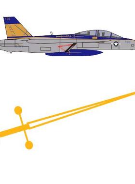 剑士中队涂装 f/a-18 战斗机水帖 1：350 VF-32  SWORDSMEN