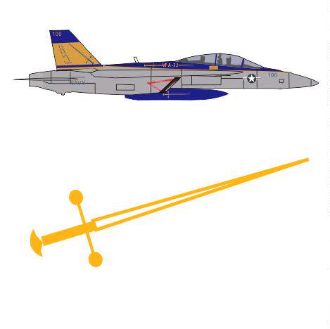 剑士中队涂装 f/a-18 战斗机水帖 1：350 VF-32  SWORDSMEN