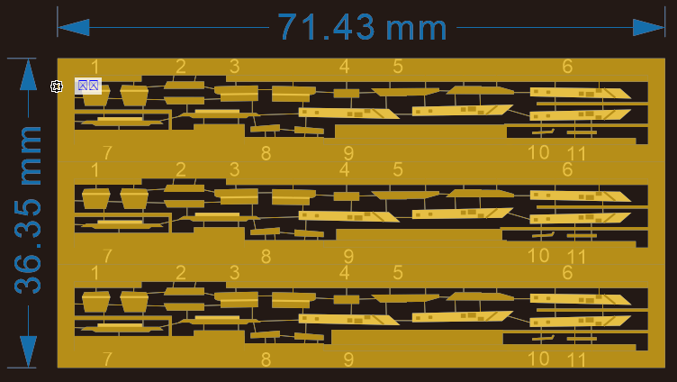 美国舰载机F-14 1/350细节提级蚀刻片配小号手06236  063三架装
