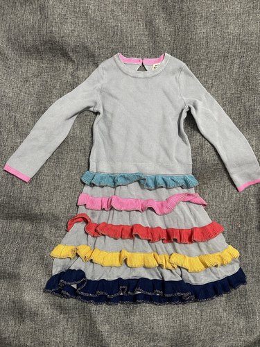 100码英单针织连衣裙女童蛋糕裙子