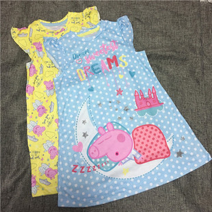 清仓女童裙儿童佩奇英国单2岁4岁佩佩猪连衣裙夏款 家居裙