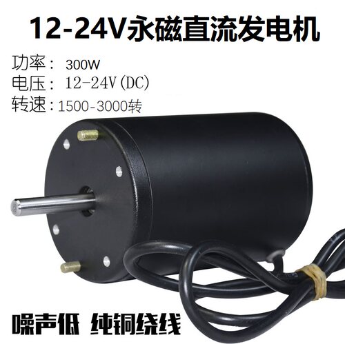 24v双轴承发电机风力水力大功率