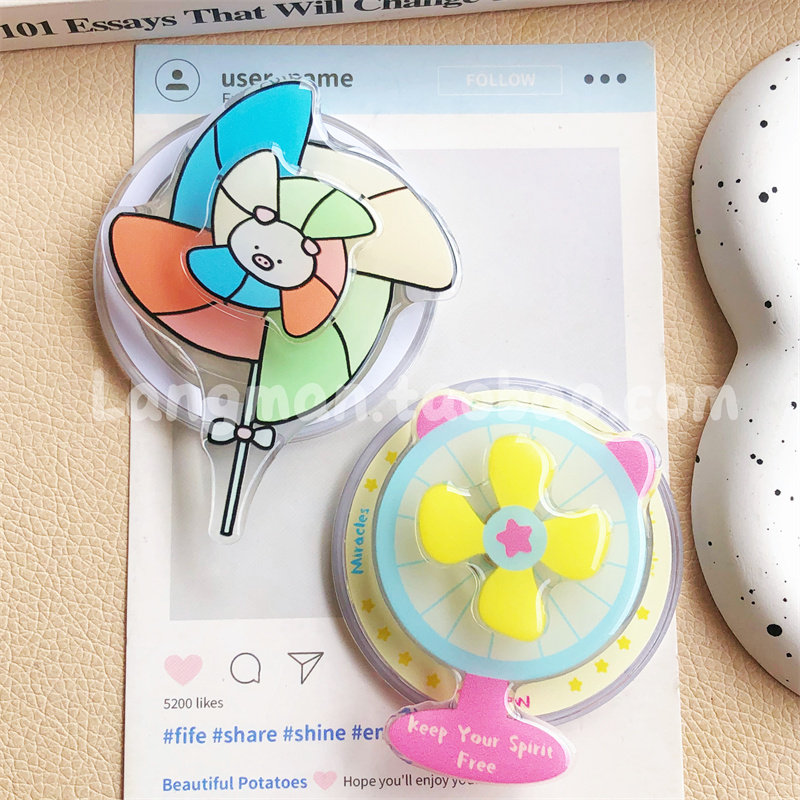 创意夏日风车风扇转转磁吸支架适用magsafe强力吸附手机懒人桌面,3C数码配件,手机支架/手机座,淘宝优惠券,粉丝福利购,淘宝优惠卷