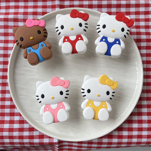 创意可爱硅胶立体kitty猫磁吸