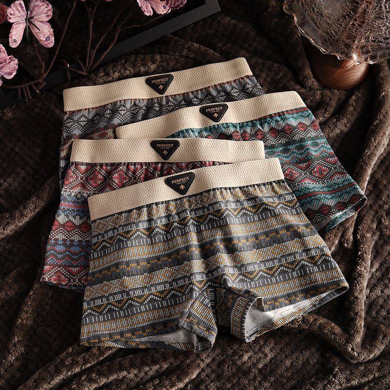 【三条装】舒适3条装裤四角裤民族新款防走光2026新款透气女内裤,女士内衣/男士内衣/家居服,男平角内裤,淘宝优惠券,粉丝福利购,淘宝优惠卷