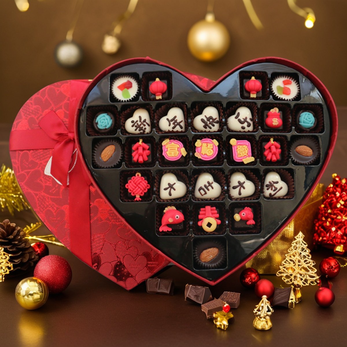 比利时进口巧克力礼盒新年情人节礼物创意精美礼盒送女友孩子生日