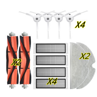 适配小米石头T71RR扫地机器人配件主刷滚刷边刷滤网抹布主刷罩