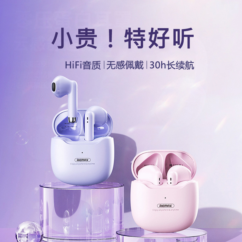 2025新款女士蓝牙耳机TWS超长续航大电量立体声运动降噪耳机