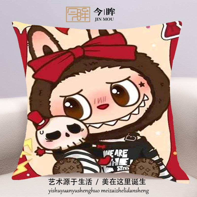 拉布布十字绣抱枕2025年新款客厅沙发儿童卧室靠枕小件手工自己绣