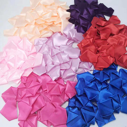 妖姬红色玫瑰花瓣丝带diy作