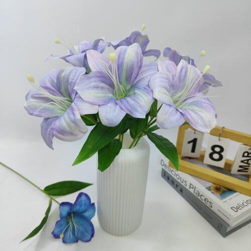 百合花仿真花束手工DIY材料包