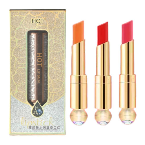 HOT玻尿酸水润温变口红 圣女果变色润唇膏持久滋润补水保湿防干裂