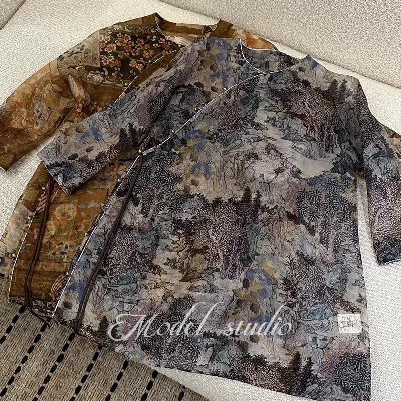 欧根纱高端上衣轻奢高级感