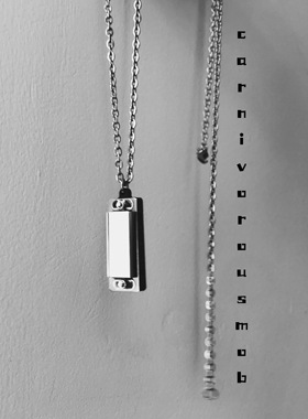 潜入深海可吹声情侣口哨文艺项链