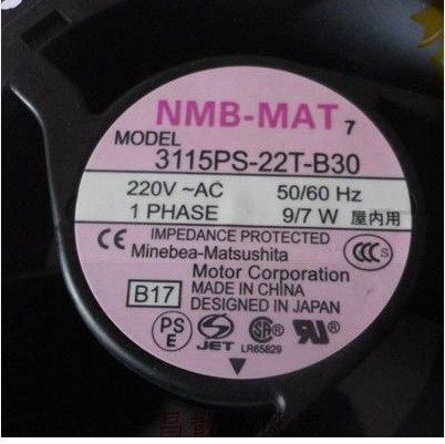 NMB 3115PS-10T/12T/20T/22T/23T-B30 115V/220V 8cm散热风扇8038