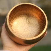 尼泊尔手工艺品佛具佛音碗瑜伽铜磬冥想佛音钵12厘米摆件