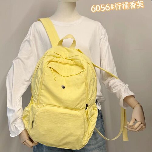 博卜木棉泡芙超轻双肩包大学生书包森系时尚百搭旅游背包男女情侣