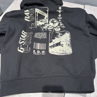 帽衫 男潮流多LOGO拉链字母宽松开衫 运动卫衣25105 STAR专柜正品