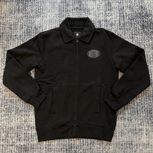 G-STAR专柜正品男耍帅翻领潮流开衫内里毛巾卷休闲运动卫衣D23882