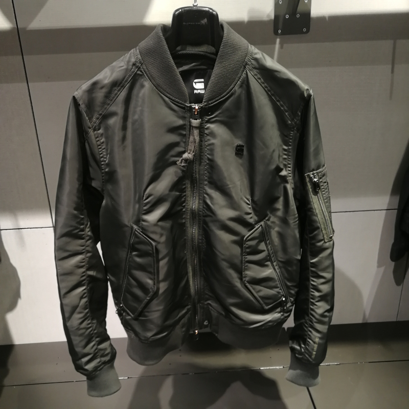 g-star专柜正品潮流亮面棉外套