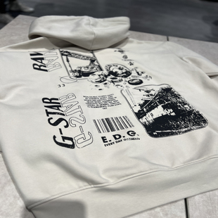 帽衫 男潮流多LOGO拉链开衫 超帅运动卫衣25105 STAR专柜正品