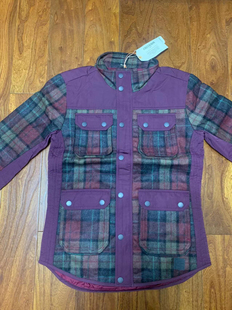 正品Chevignon法国尚飞扬质感男羊毛毛呢格子薄棉服8214210915732