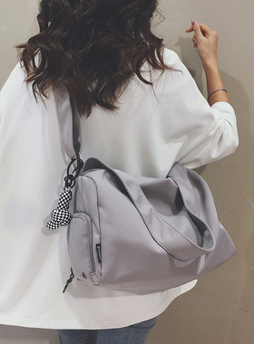 大容量防水尼龙运动包女瑜伽包轻便小号健身包短途旅行单肩斜挎包