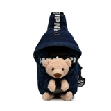 Tide, японская джинсовая сумка через плечо, милая универсальная мультяшная нагрудная сумка на одно плечо, с медвежатами