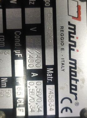 意大利蒙特电机pCE230M3T 八成新 没有保存好 外表有