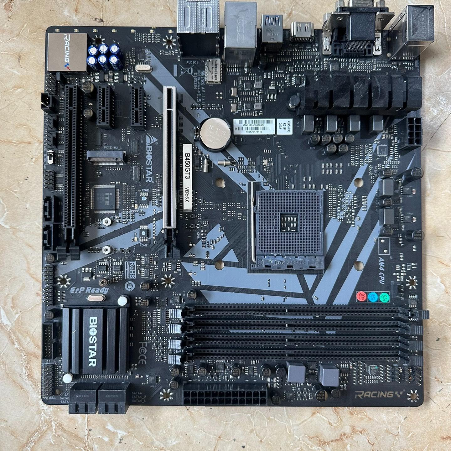 映泰b450gt3 无挡板  功能正常  实物拍摄