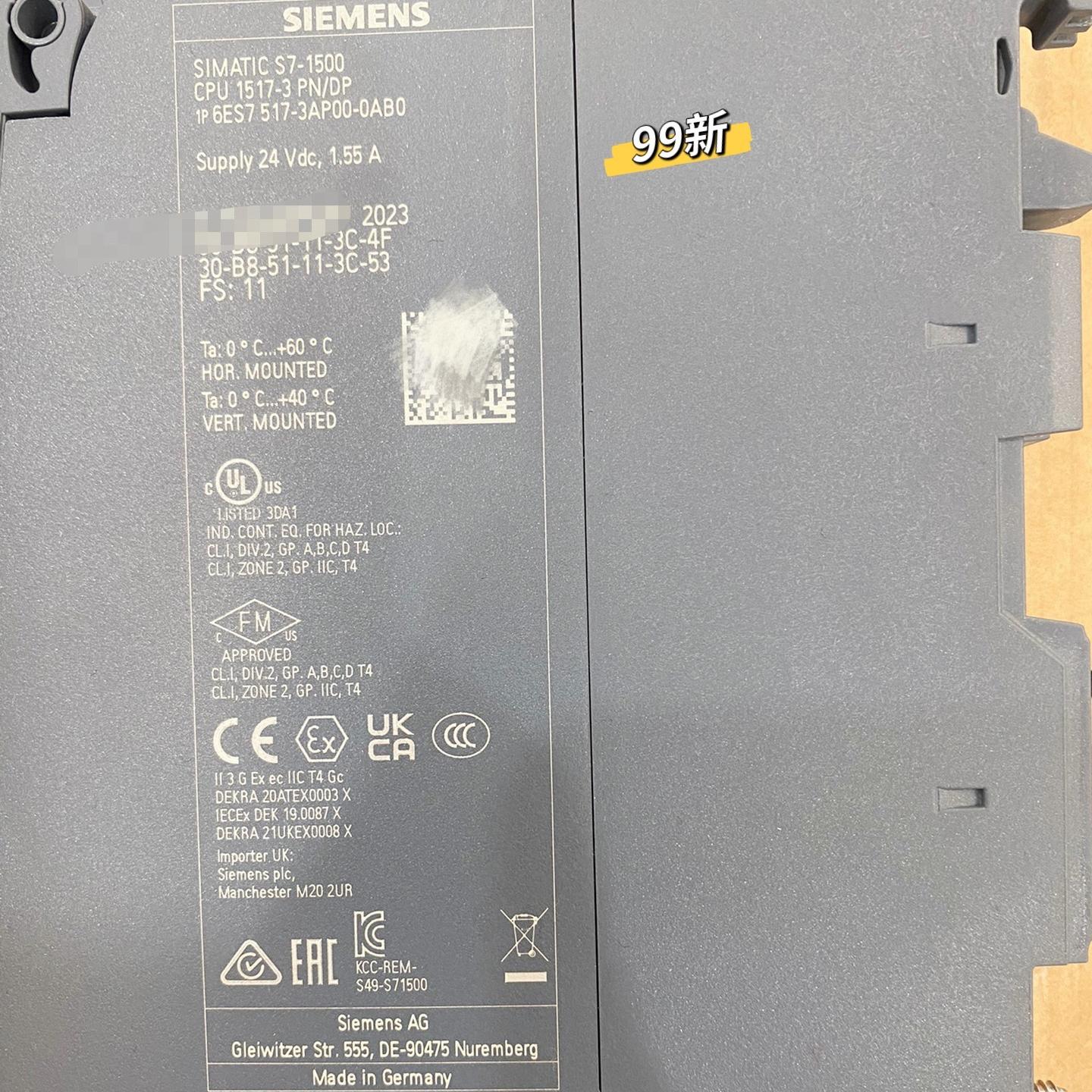 正品99新成色 6ES7517-3AP00-0AB0