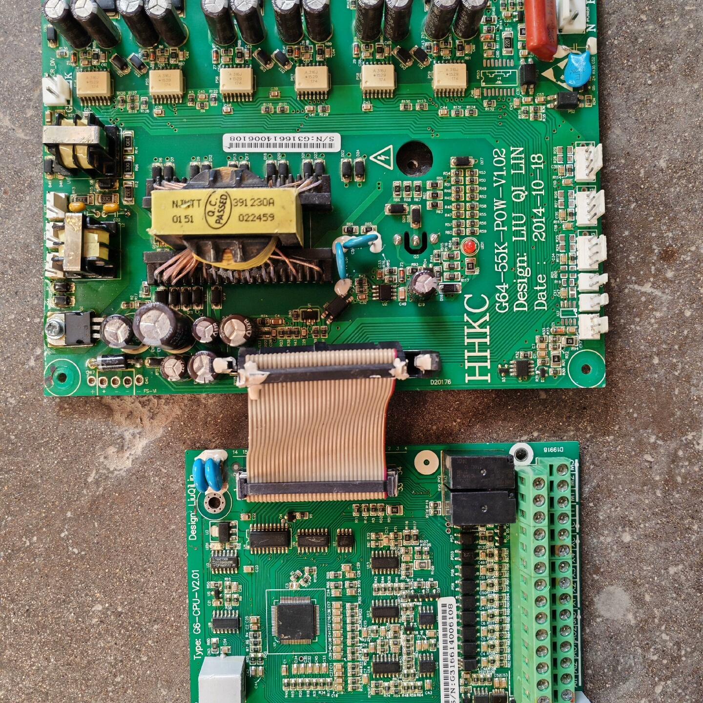 华皓科成GS600变频器主板G6-CPU-V2.01驱动板G