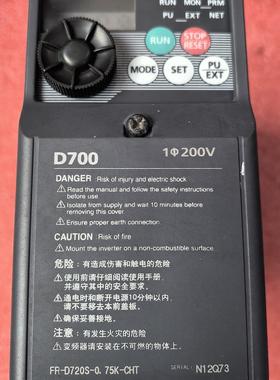 变频器 FR-D720S-0.75K-CHT 实物拍摄