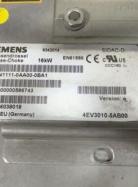 3相电抗器 6SN1111-0AA00-0BA1 16