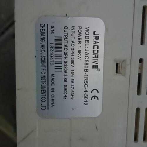 JRAC580B-1R5G-4-5012佳乐1.5KW变频器