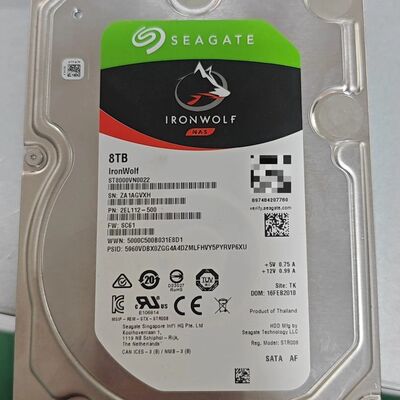 希捷IronWolf 8TB ST8000VN0022 3.