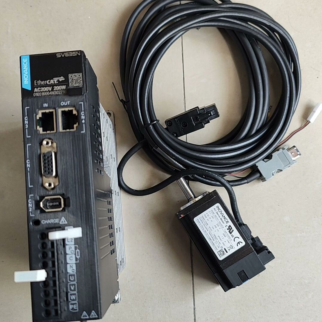 汇川200w伺服驱动器 100w伺服电机套装