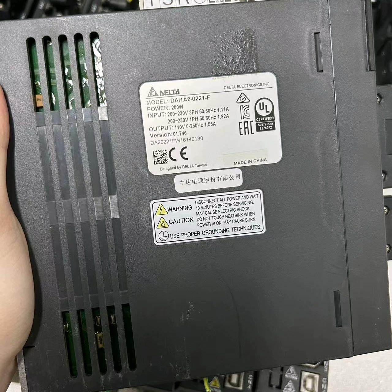 台达驱动器DAI1A2-0221-F 正常拆机 现货有量
