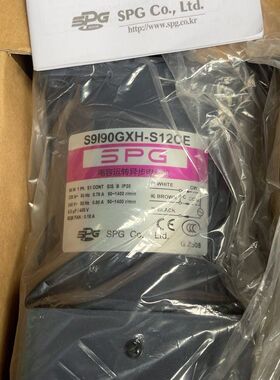 韩国SPG可调速电容运转异步电动机S9I90GXH-S1