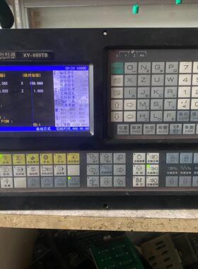 广州科源数控车床系统KY-980TB 剪线拆机 屏幕有一条线