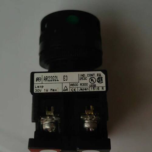 日本AR22G2L-E3带灯按钮开关 绿色LED指示灯