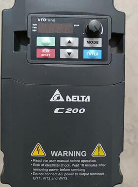 台达1.5kw变频器 C200系列  VFD015CB43A