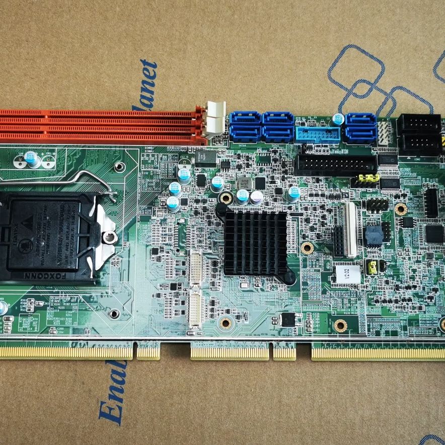 9成新研华PCE-7128G2工控机主板长卡 PICMG1.