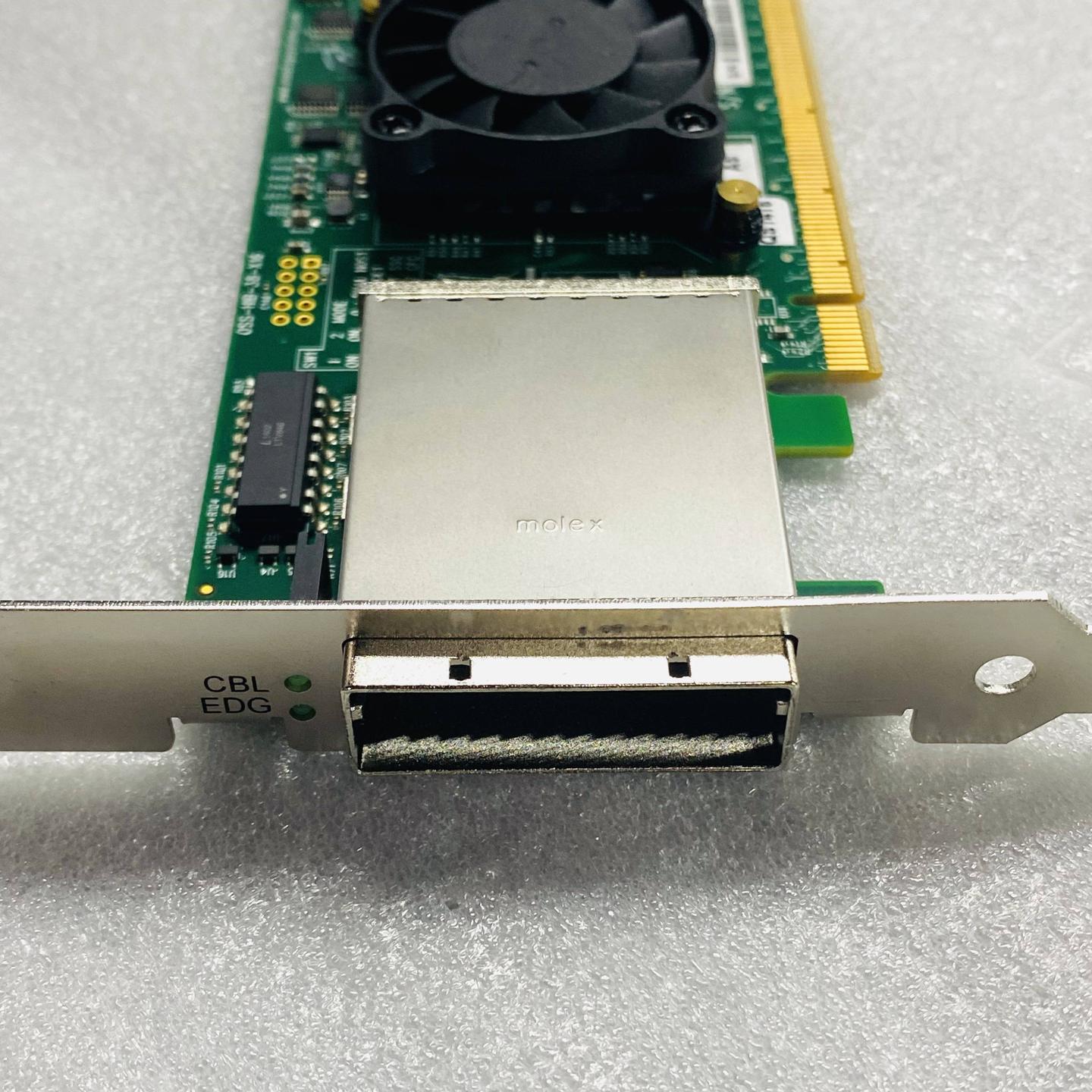 莫仕 molex OSS-HIB-38-X16 PCIe Gen3 SFF-8644风扇版外扩采集卡