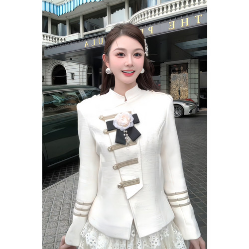 2026秋冬季复古小香风外套女长袖