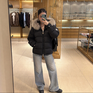 冬季韩系显瘦连帽外套！大毛领短款黑色羽绒服女街头加厚羽绒衣女