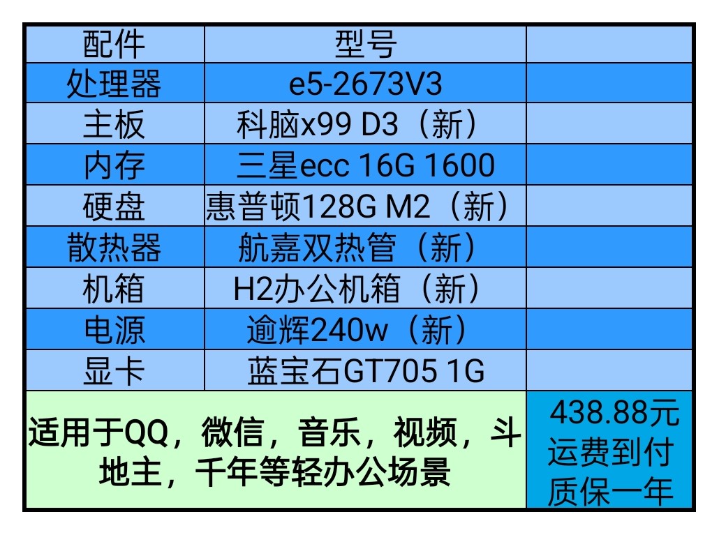 （运费统一到付）急单勿拍，7天左右发货圾佬定制整机，配件等