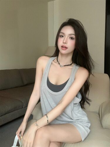 150cm矮小个子美式上衣吊带xs休闲纯色薄款宽松背心145加小码xxs